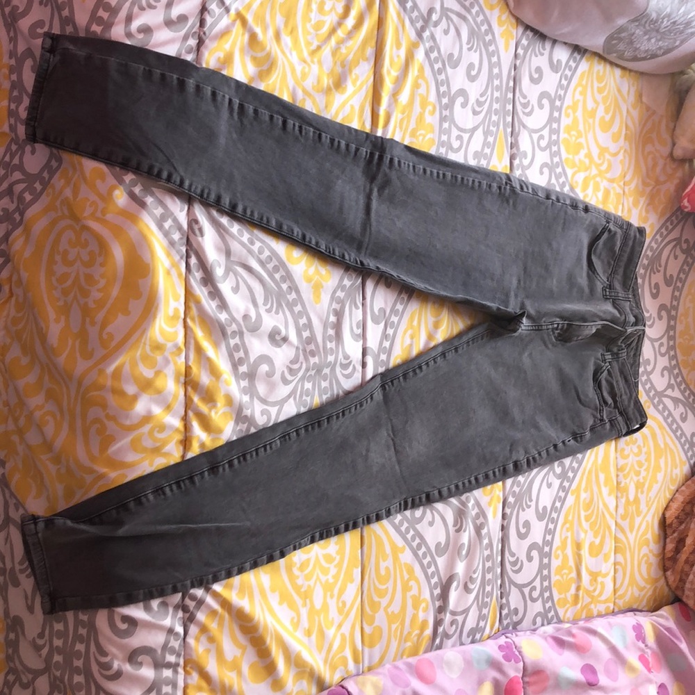 America eagle high rise super stretch jegging gray